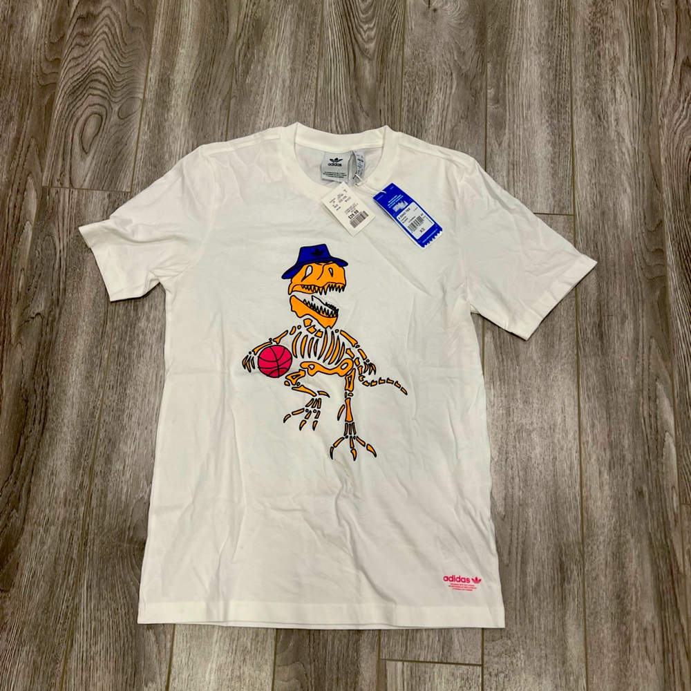Adidas dinosaur basketball t-shirt
